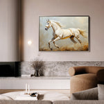 Horses 214 Canvas Art 60 x 40 cm / Black
