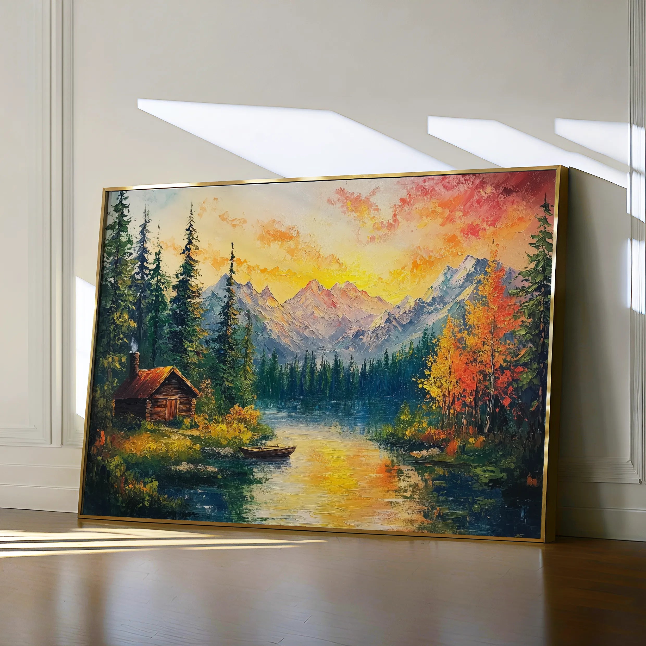 Landscape 214 Canvas Art 60 x 40 cm / Black