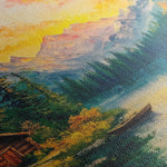 Landscape 214 Canvas Art 60 x 40 cm / Black