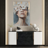 Portrait 214 Canvas Art 60 x 40 cm / Black