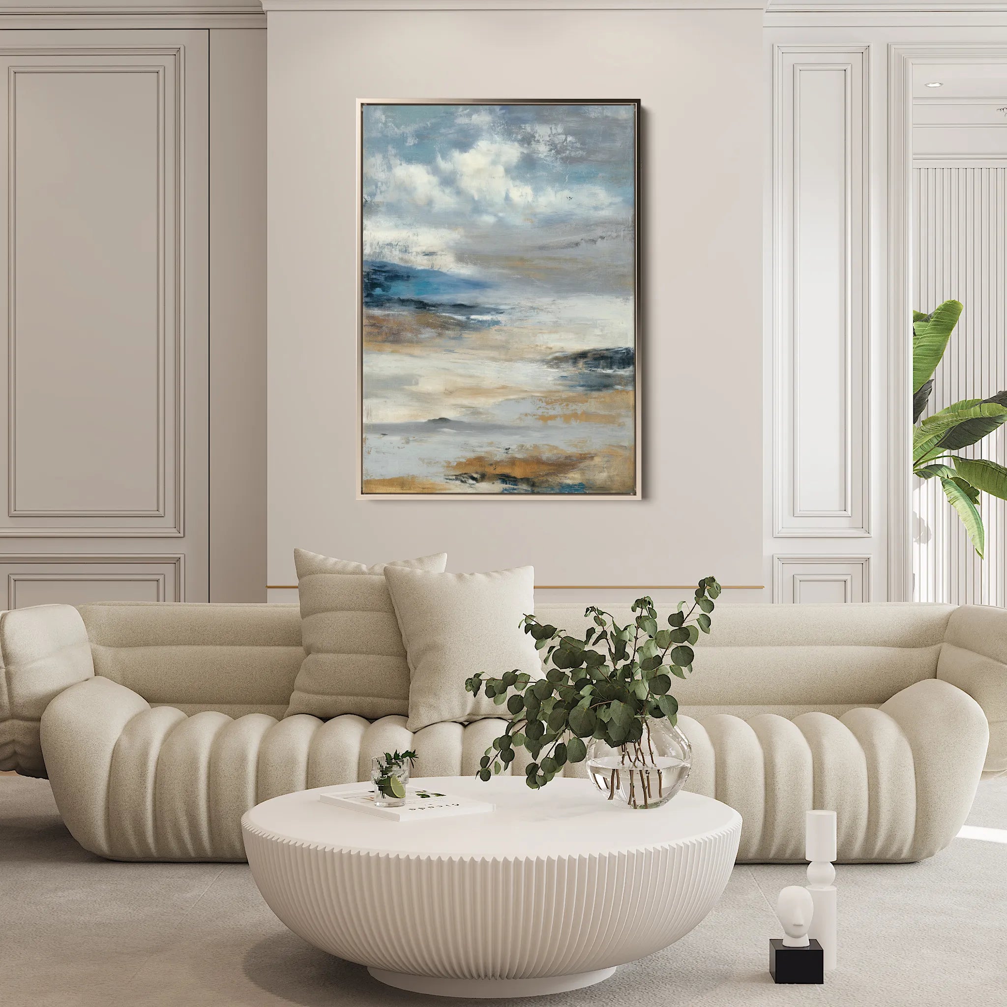 Abstract 2145 Canvas Art 60 x 40 cm / Black