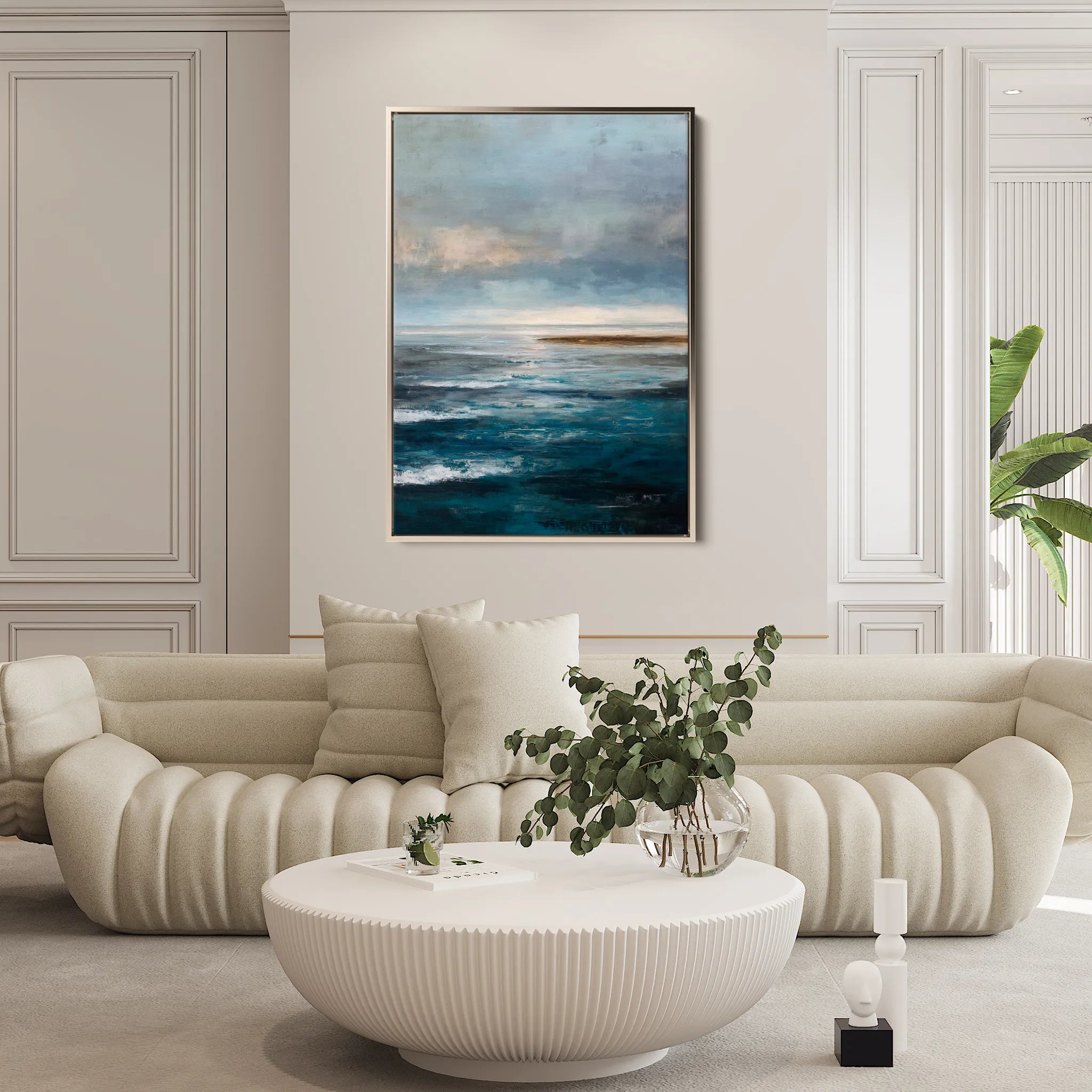 Abstract 2147 Canvas Art 60 x 40 cm / Black