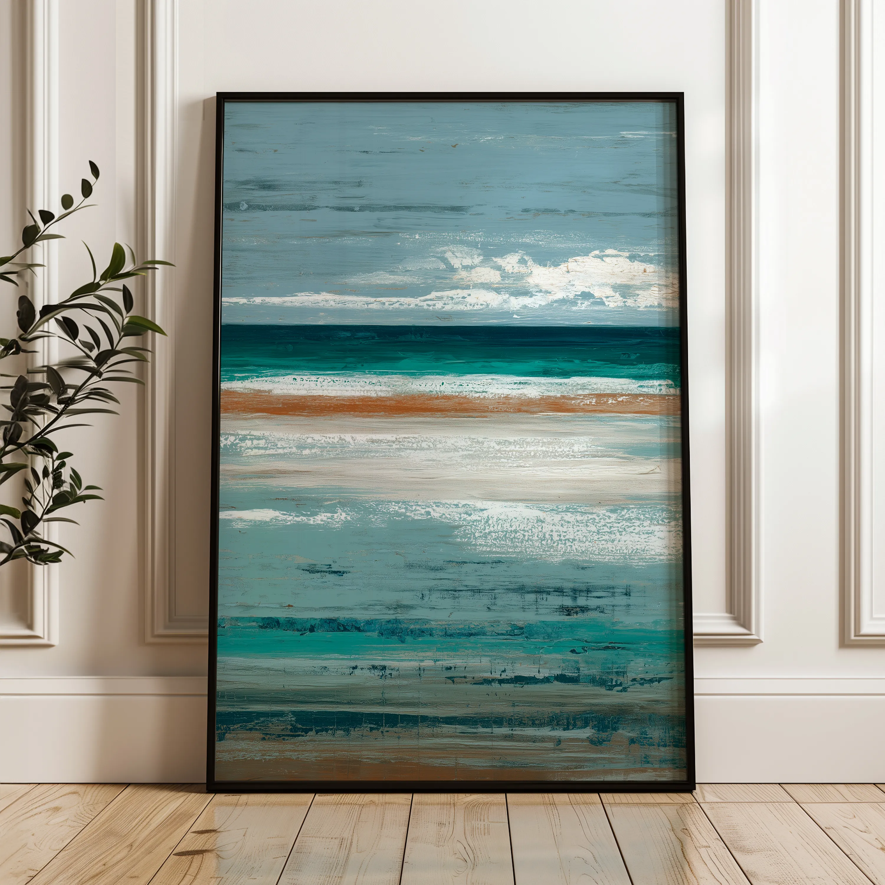 Abstract 2148 Canvas Art 60 x 40 cm / Black