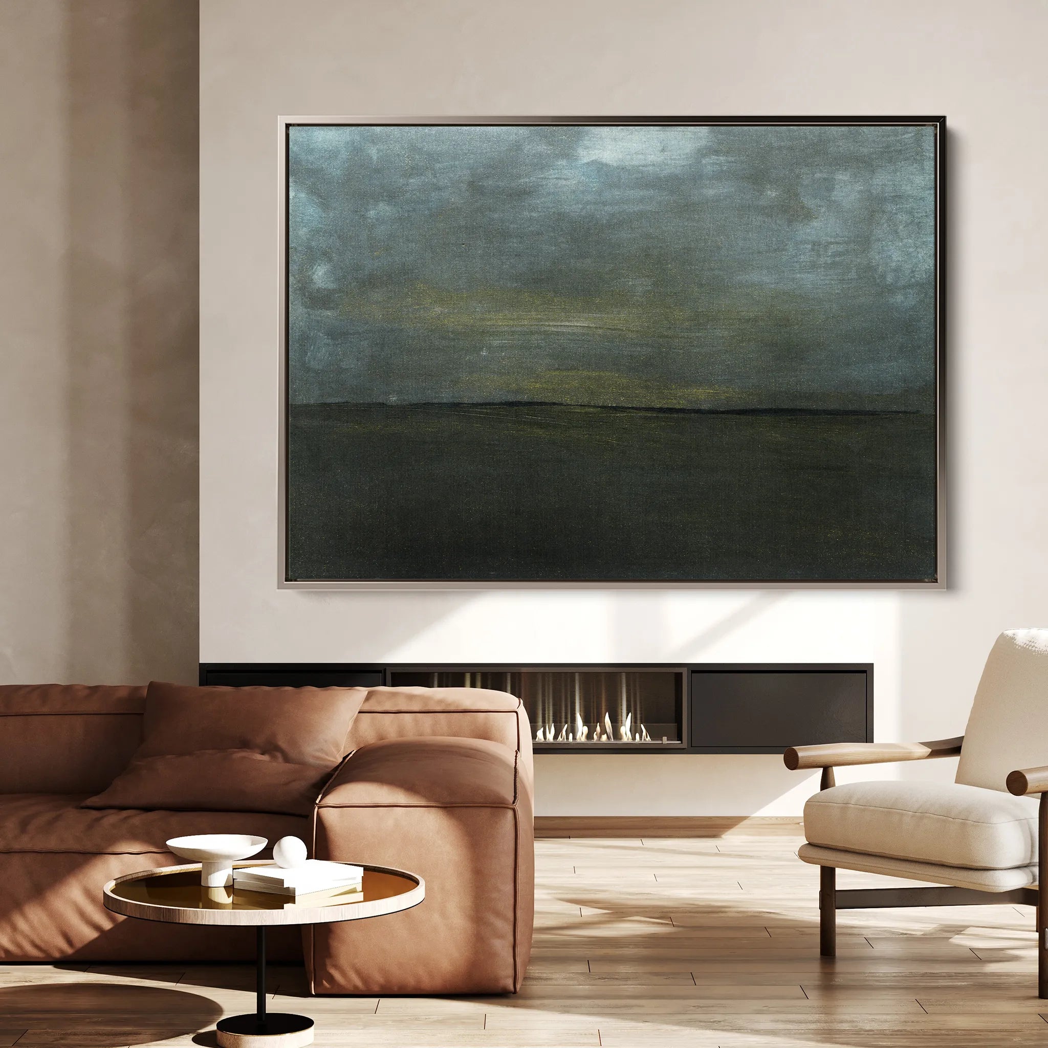 Abstract 215 Canvas Art 60 x 40 cm / Black