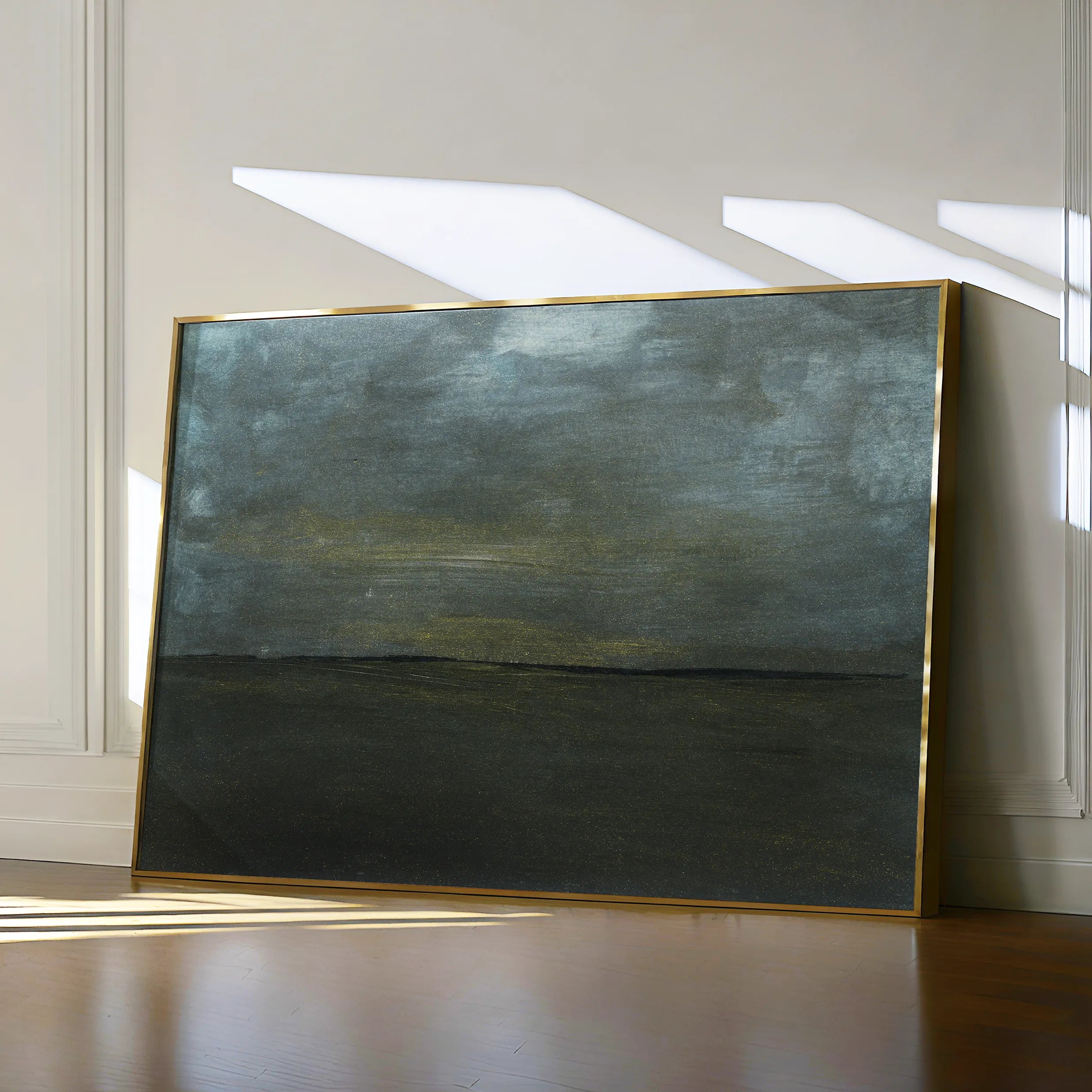 Abstract 215 Canvas Art 60 x 40 cm / Black