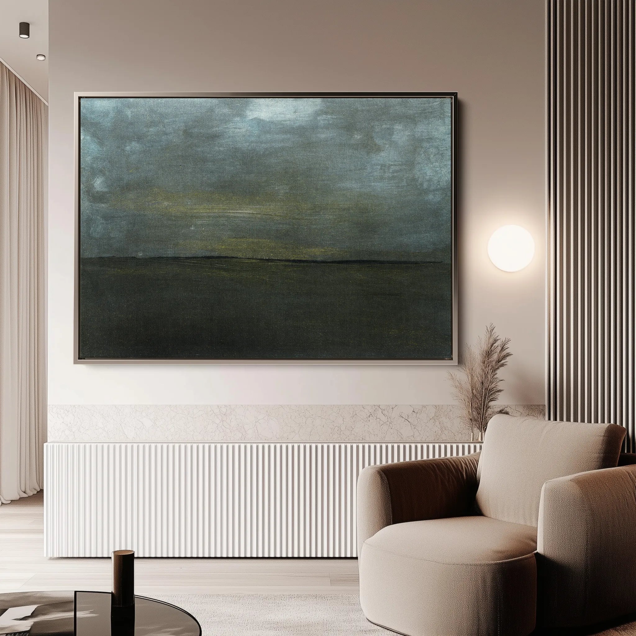 Abstract 215 Canvas Art 60 x 40 cm / Black