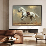 Horses 215 Canvas Art 60 x 40 cm / Black