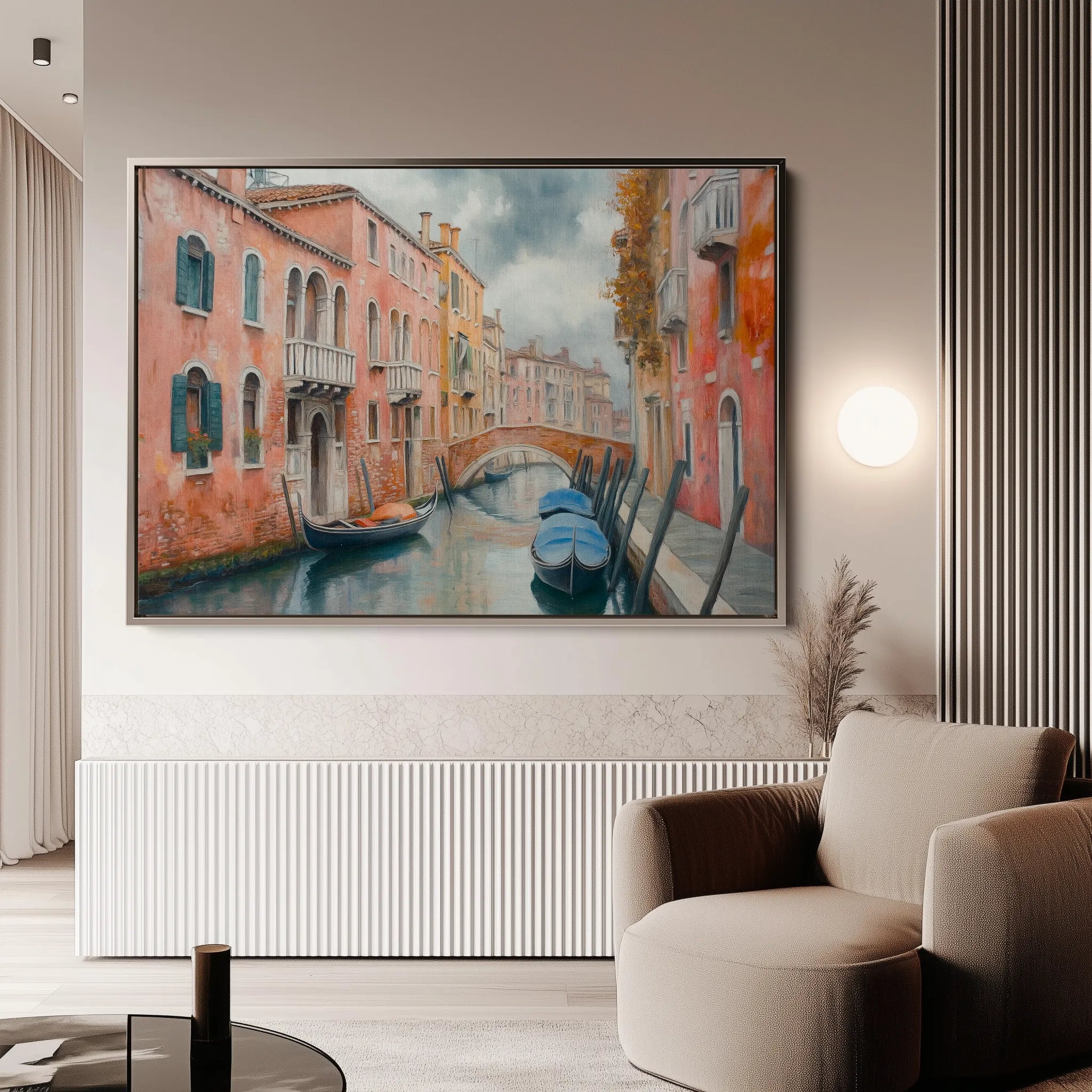 Landscape 215 Canvas Art 60 x 40 cm / Black