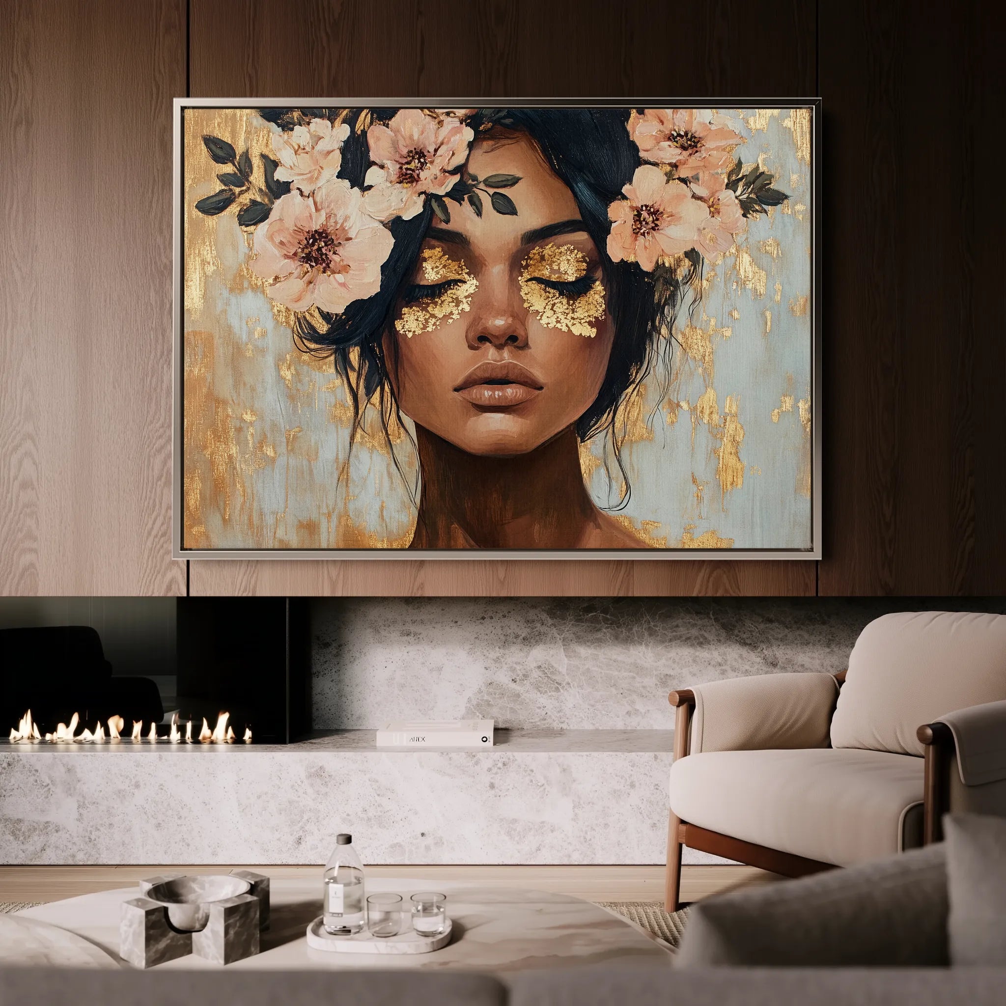 Portrait 215 Canvas Art 60 x 40 cm / Black