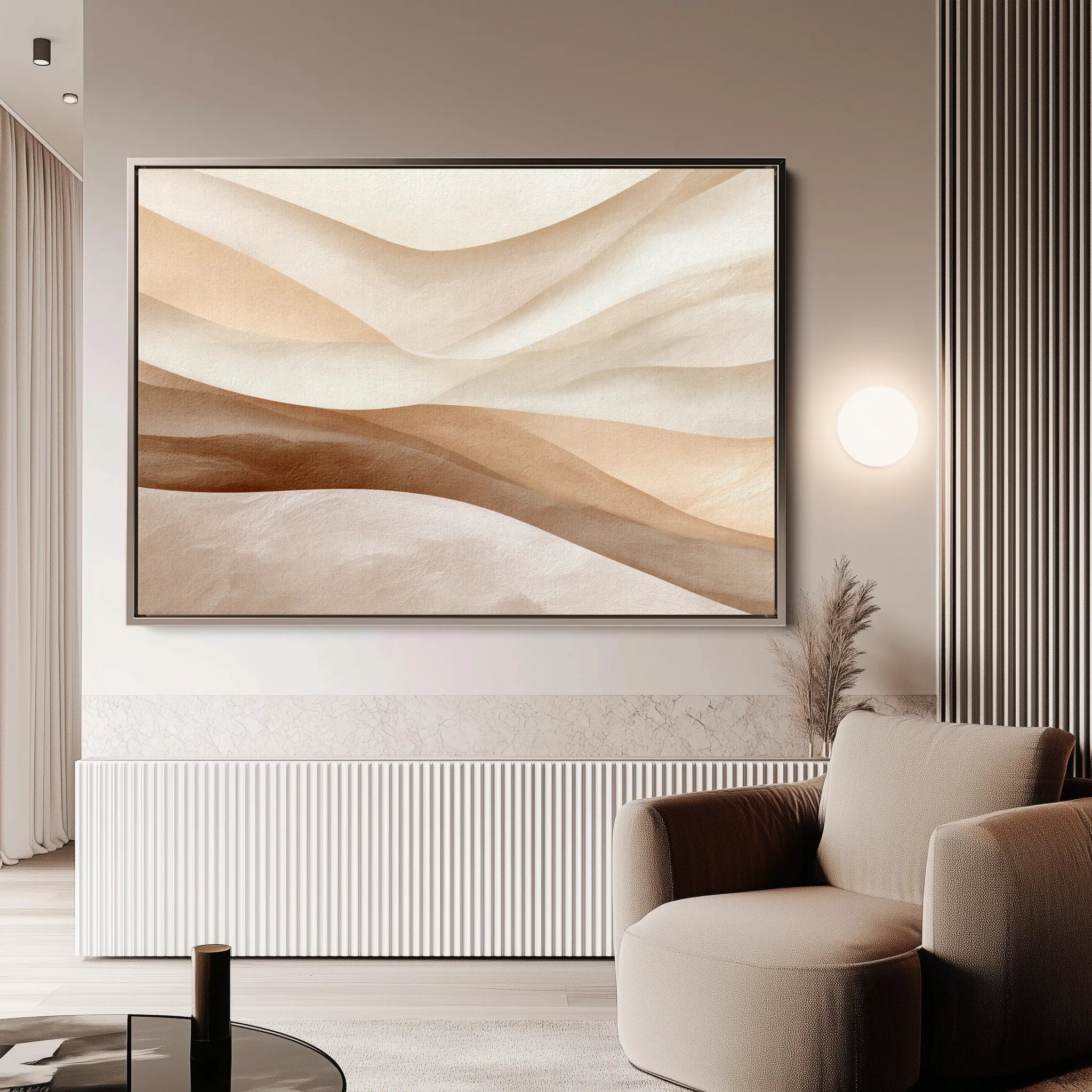 Abstract 2151 Canvas Art 60 x 40 cm / Black