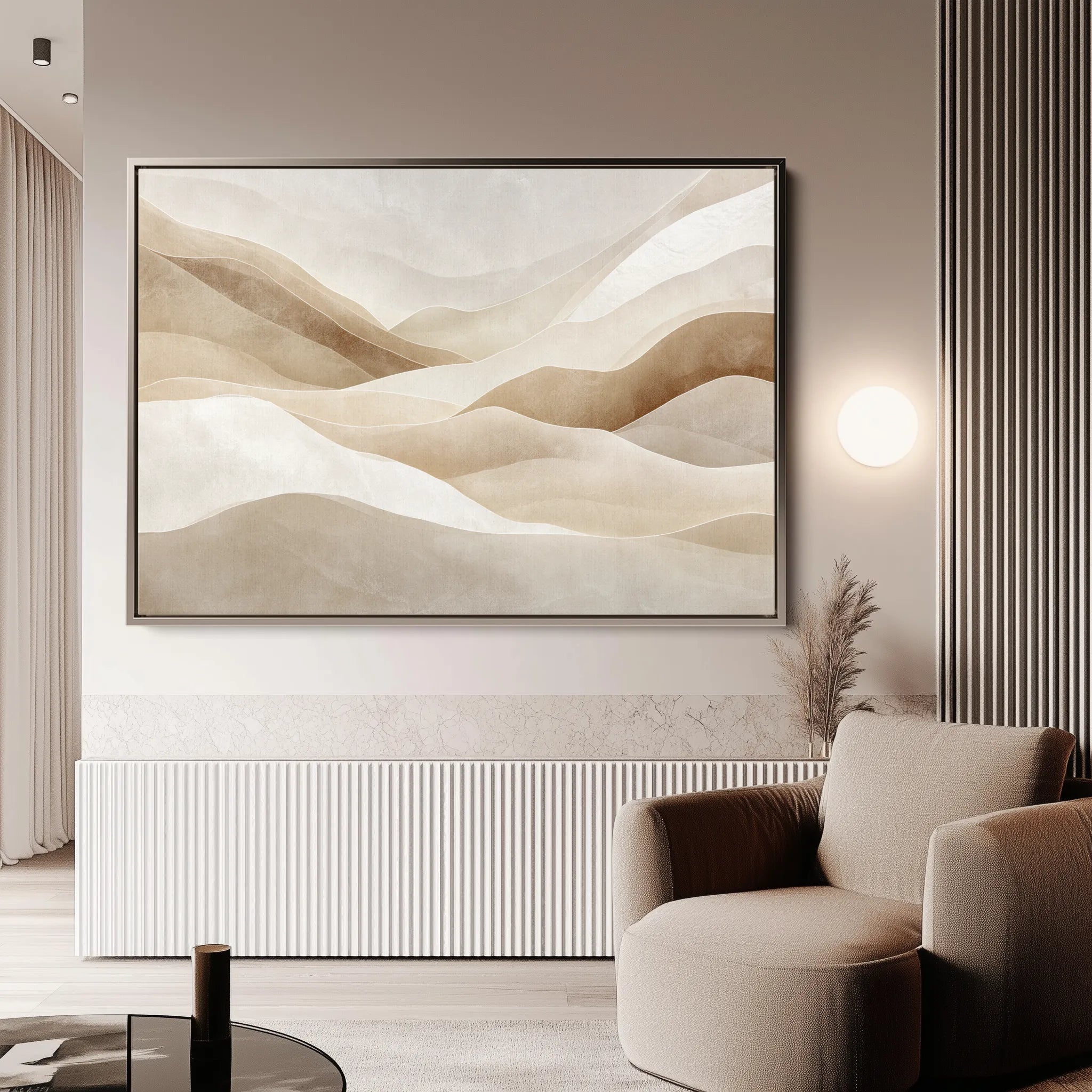 Abstract 2152 Canvas Art 60 x 40 cm / Black