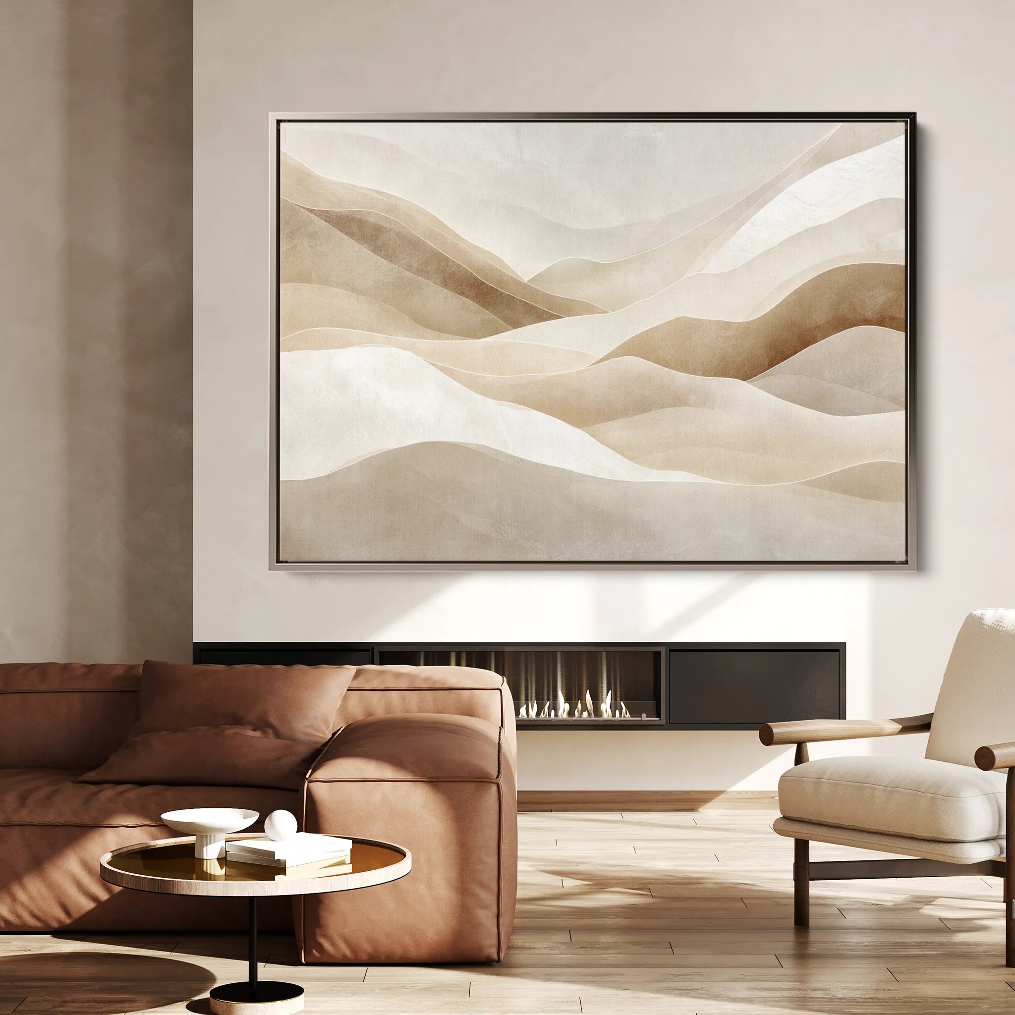 Abstract 2152 Canvas Art 60 x 40 cm / Black