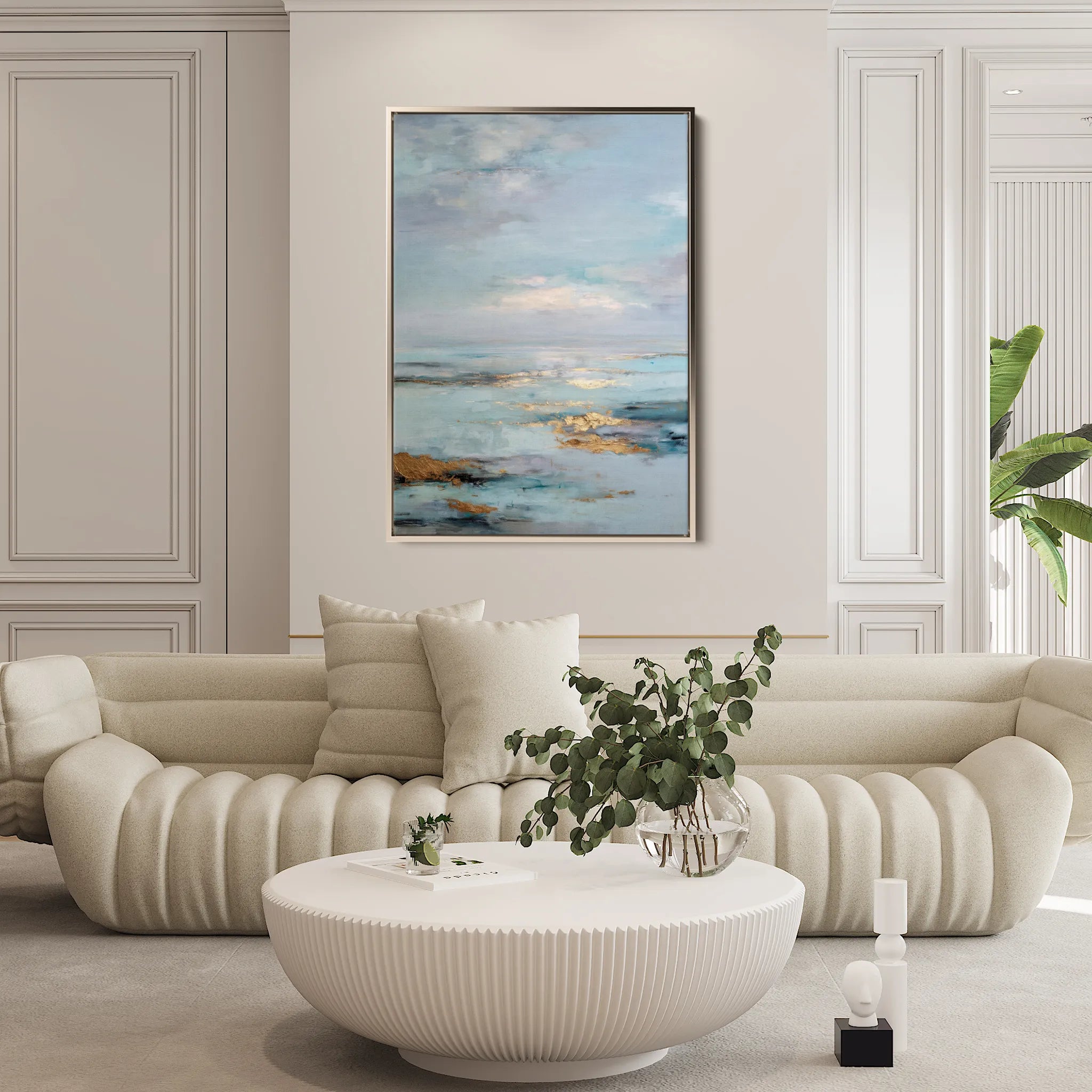 Abstract 2156 Canvas Art 60 x 40 cm / Black
