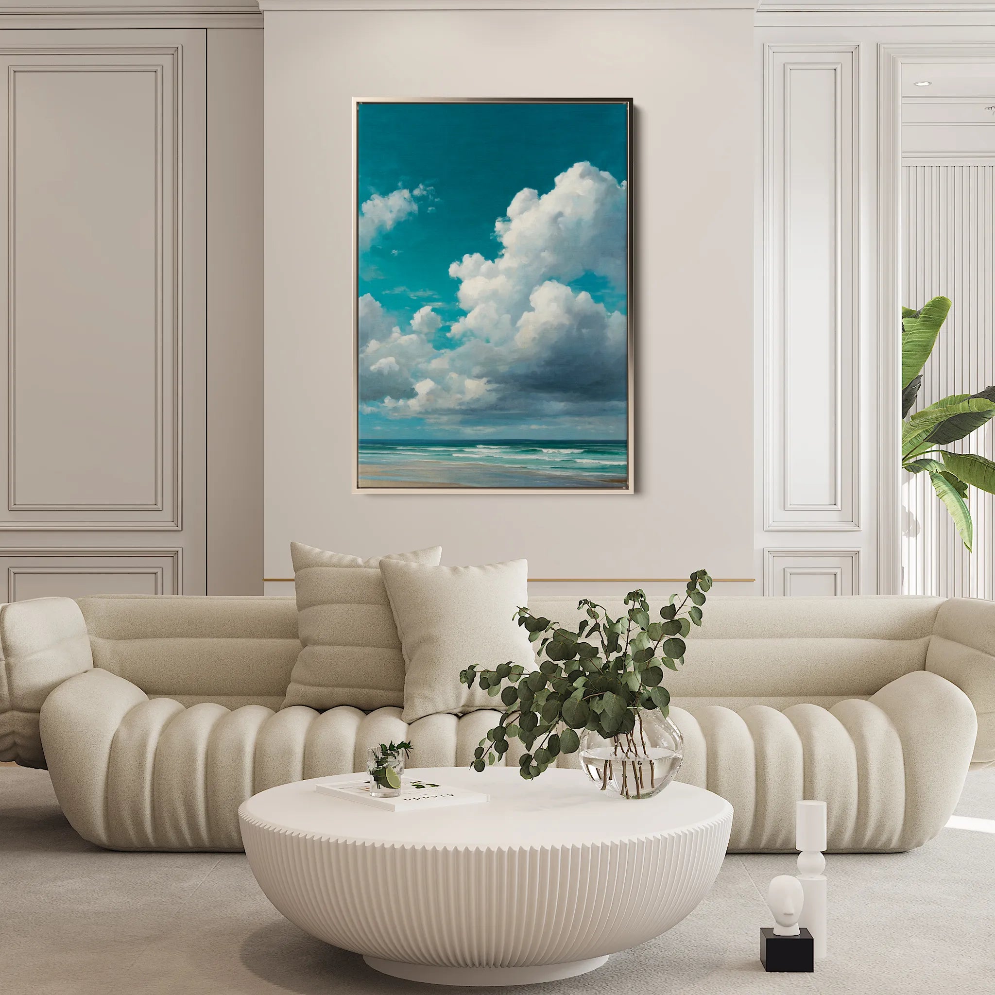 Abstract 2158 Canvas Art 60 x 40 cm / Black