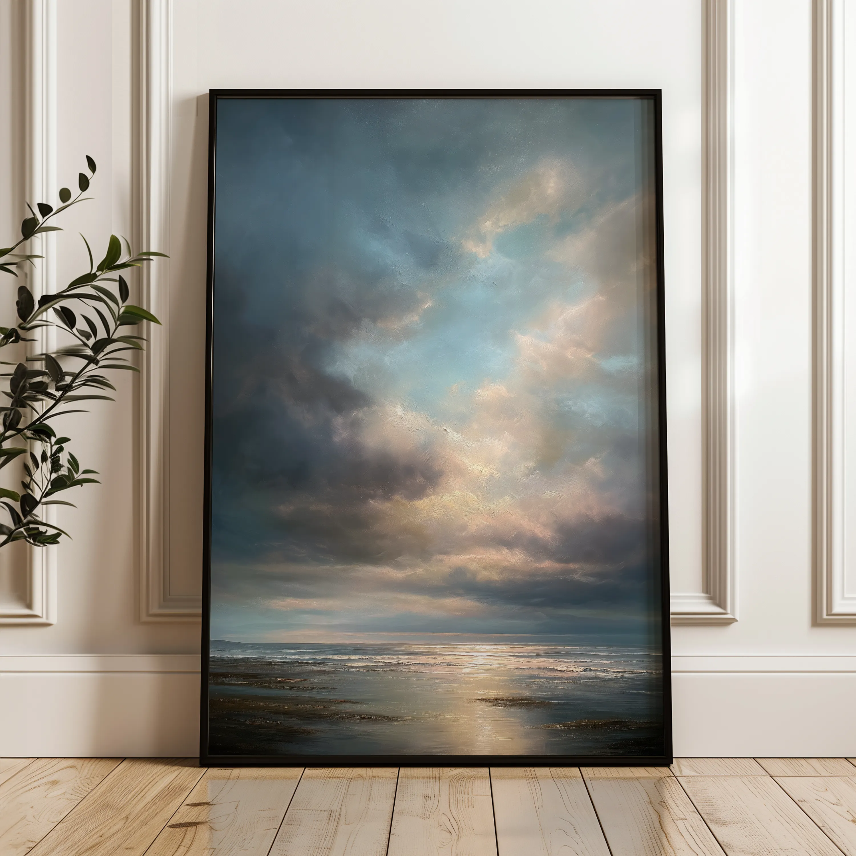 Abstract 2159 Canvas Art 60 x 40 cm / Black