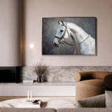 Horses 216 Canvas Art 60 x 40 cm / Black