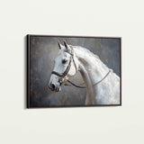 Horses 216 Canvas Art 60 x 40 cm / Black