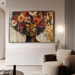 Portrait 216 Canvas Art 60 x 40 cm / Black