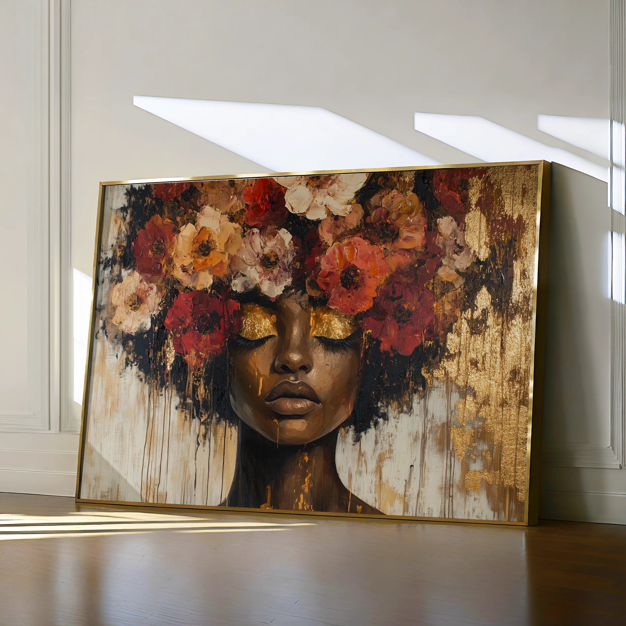 Portrait 216 Canvas Art 60 x 40 cm / Black