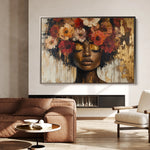 Portrait 216 Canvas Art 60 x 40 cm / Black