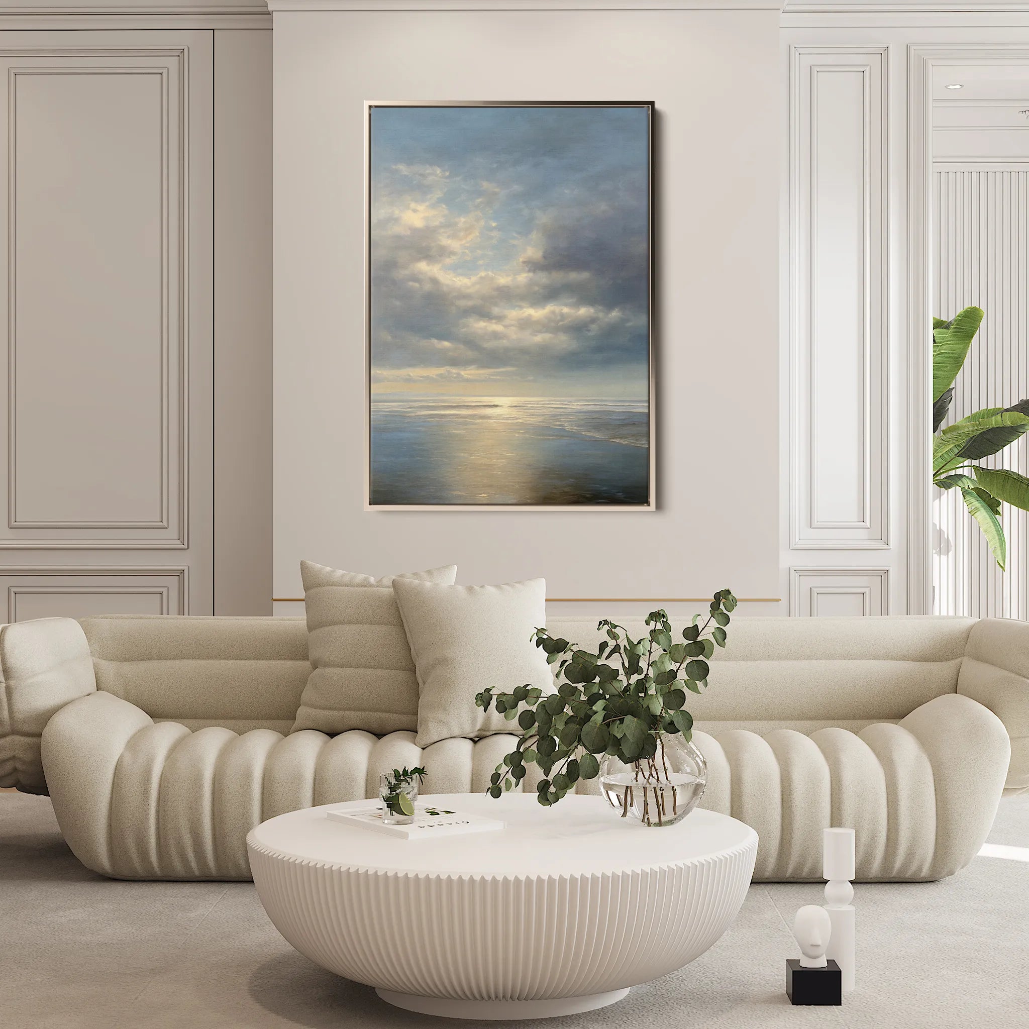 Abstract 2160 Canvas Art 60 x 40 cm / Black