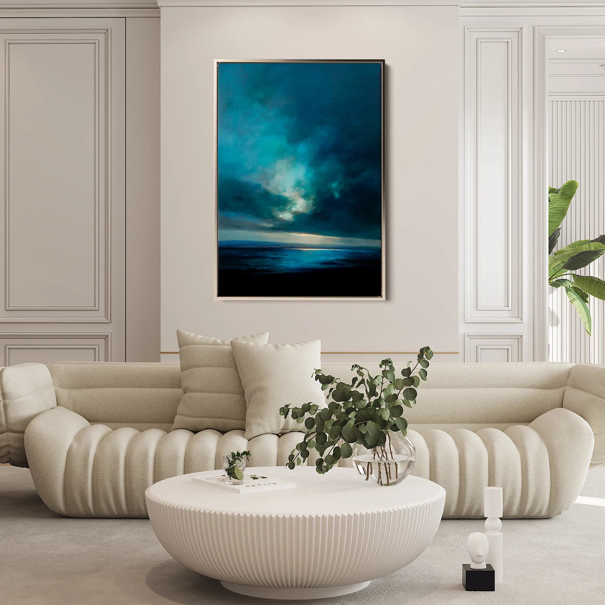 Abstract 2161 Canvas Art 60 x 40 cm / Black
