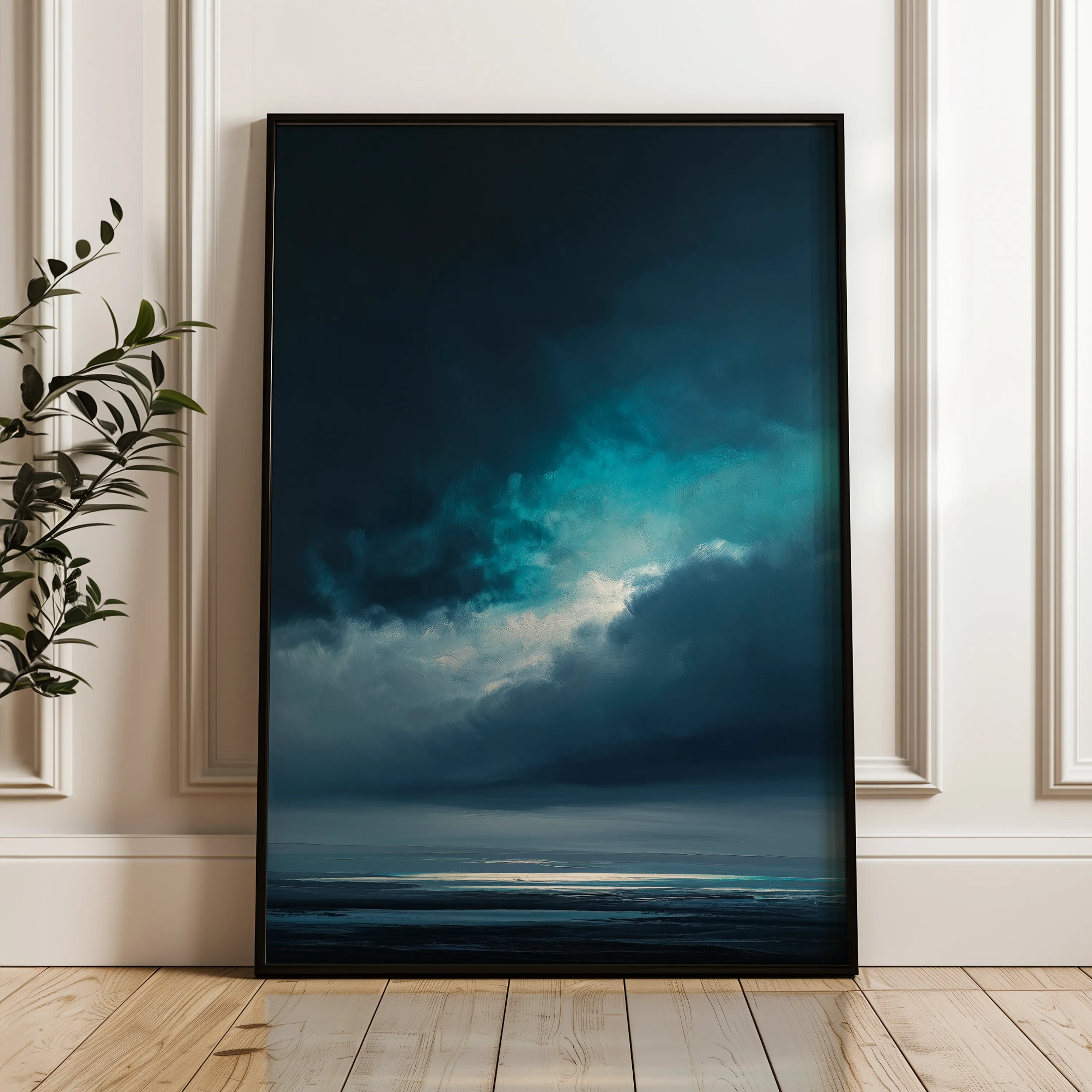 Abstract 2162 Canvas Art 60 x 40 cm / Black