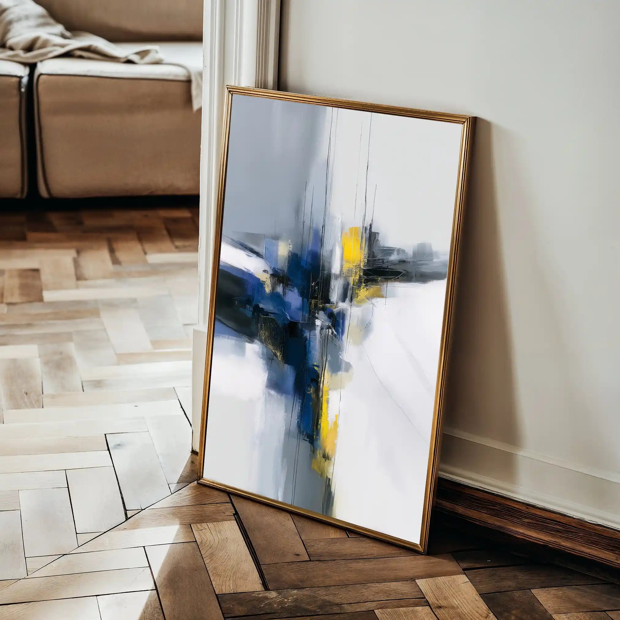 Abstract 2164 Canvas Art 60 x 40 cm / Black