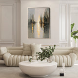 Abstract 2165 Canvas Art 60 x 40 cm / Black