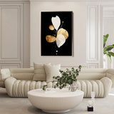 Abstract 2168 Canvas Art 60 x 40 cm / Black