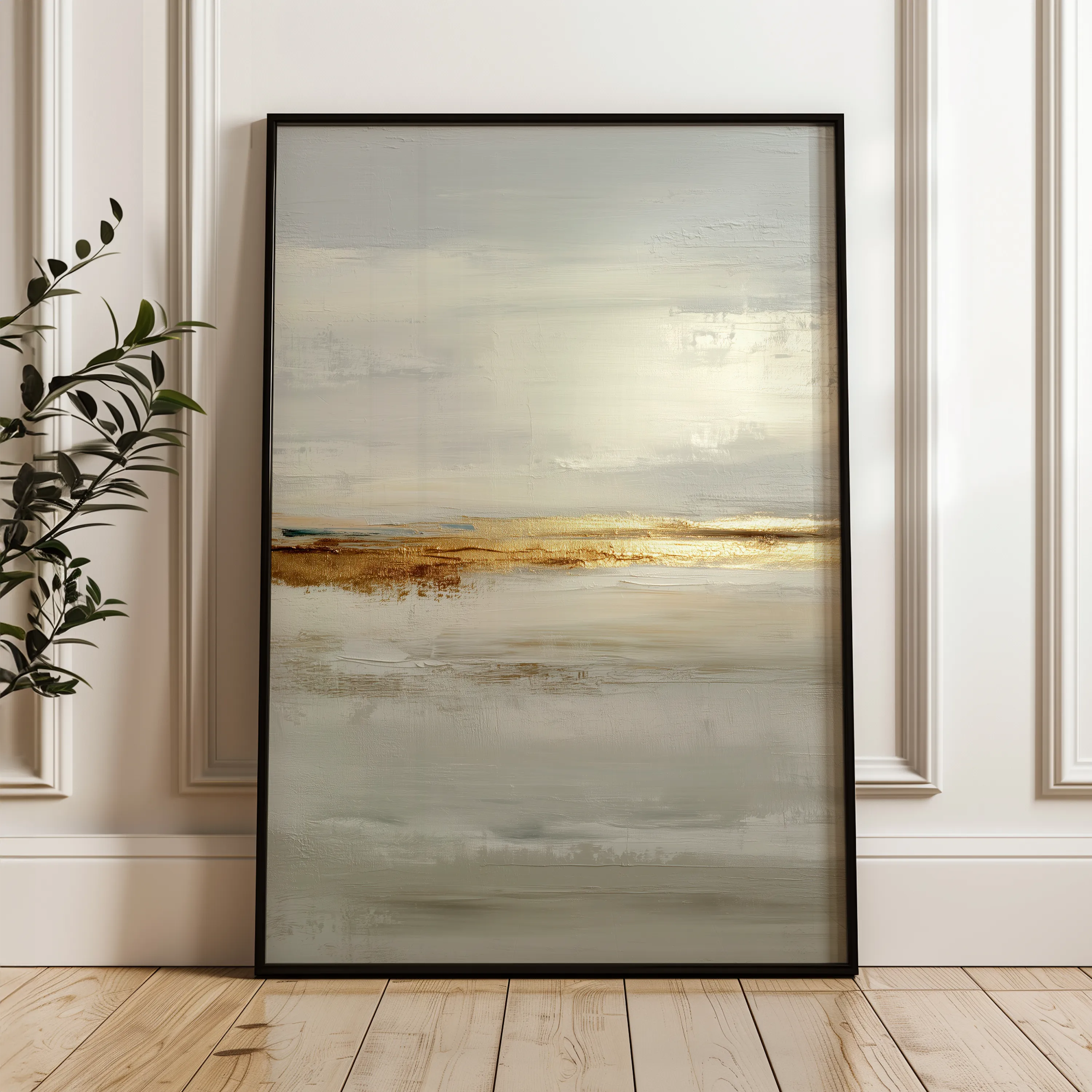 Abstract 2169 Canvas Art 60 x 40 cm / Black