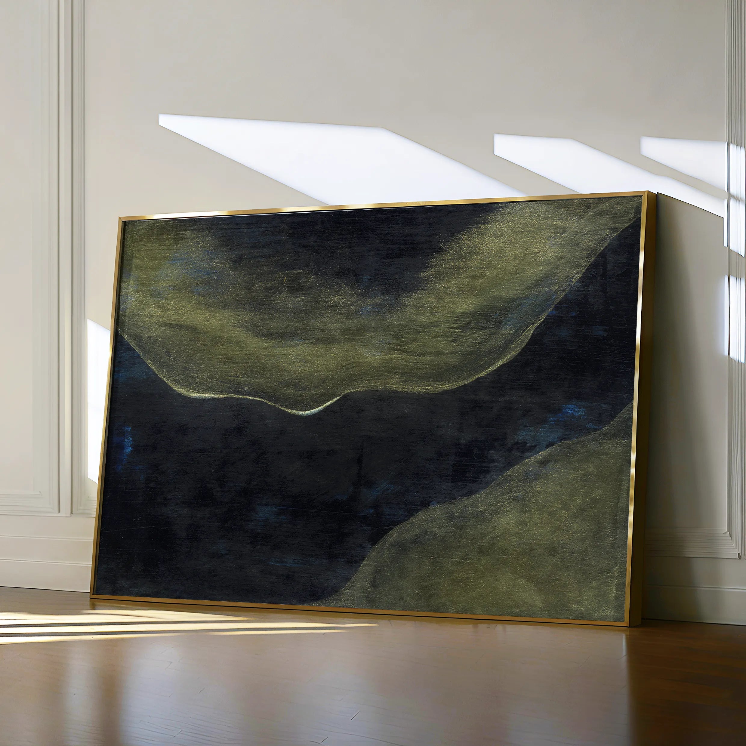 Abstract 217 Canvas Art 60 x 40 cm / Black
