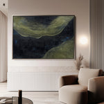 Abstract 217 Canvas Art 60 x 40 cm / Black