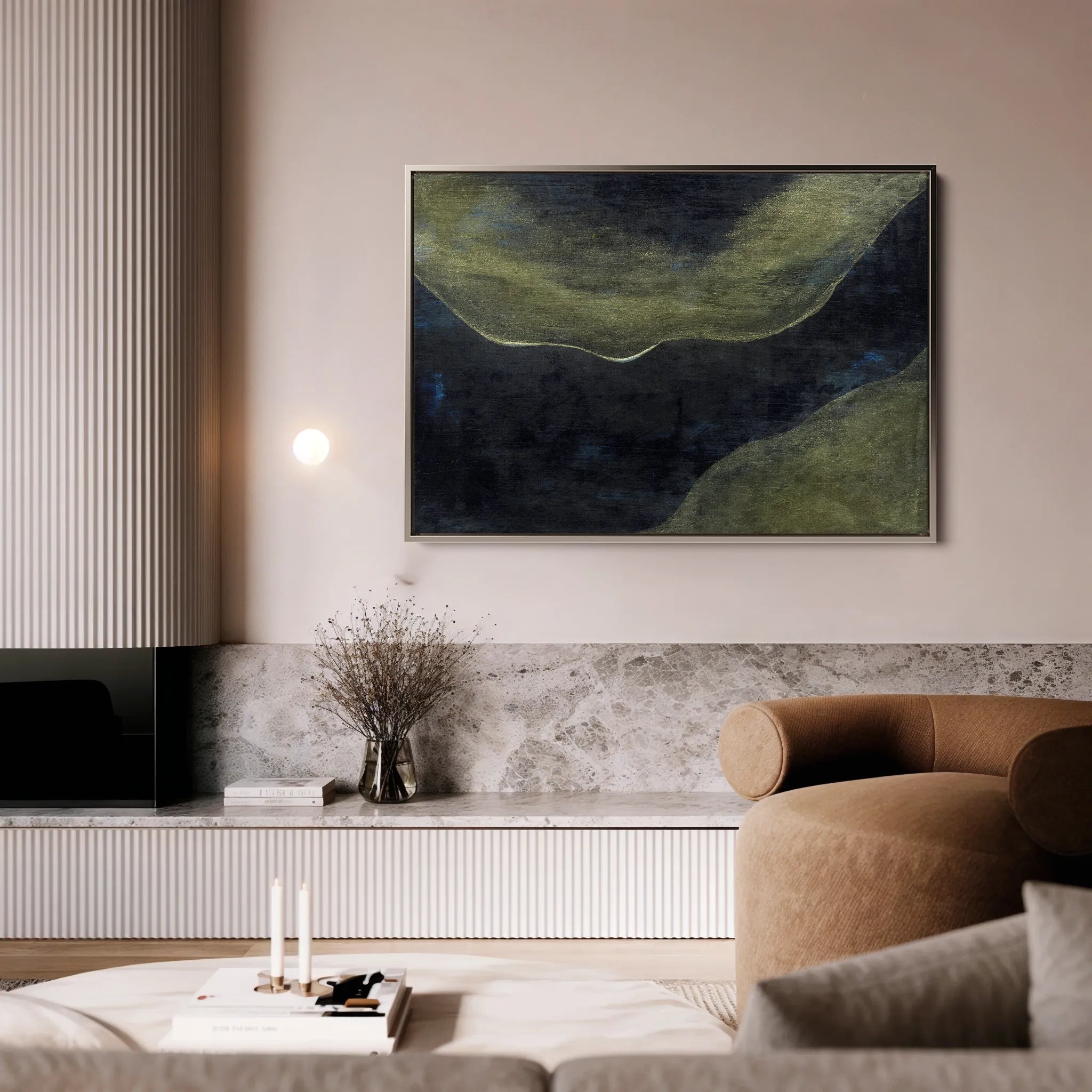 Abstract 217 Canvas Art 60 x 40 cm / Black
