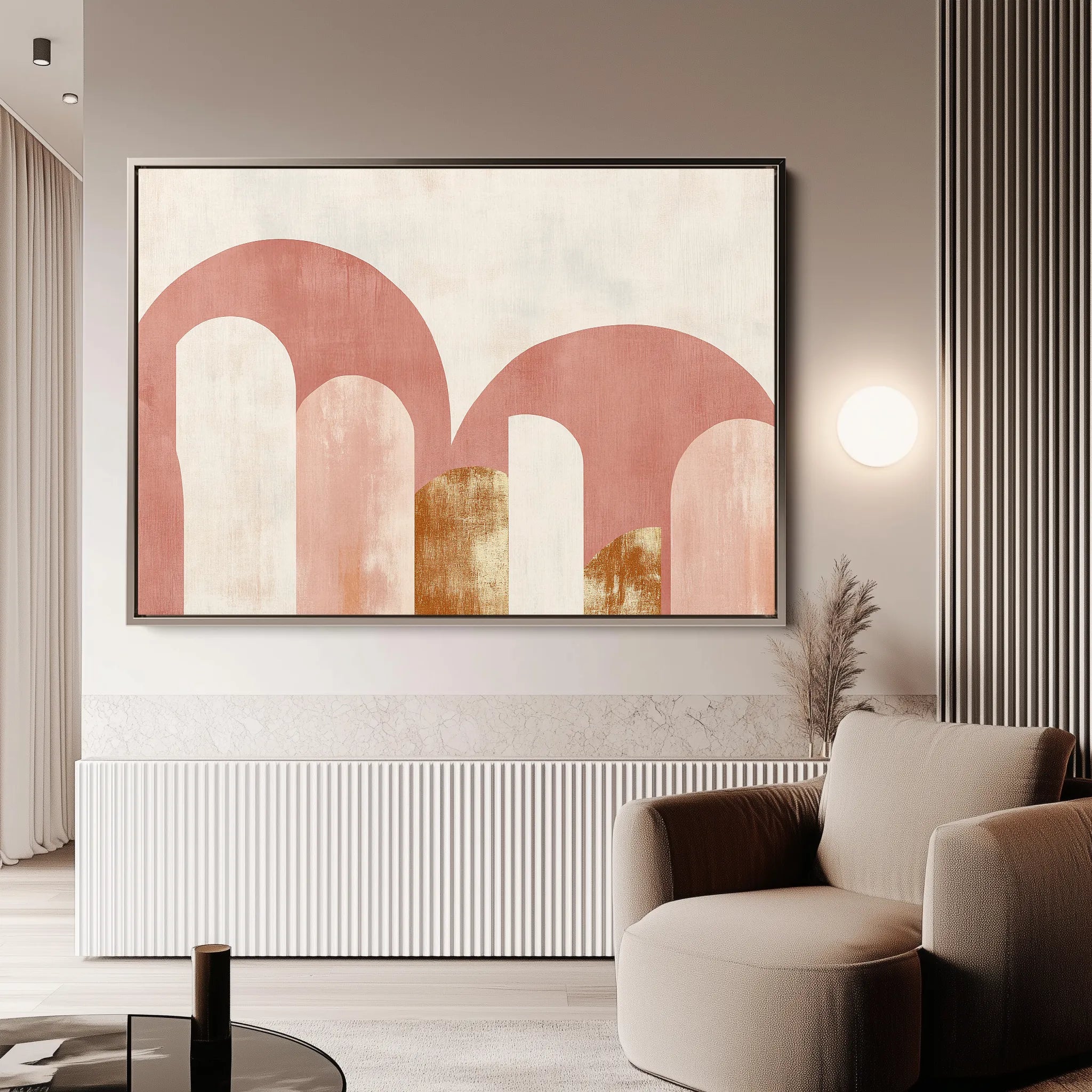 Boho 217 Canvas Art 60 x 40 cm / Black