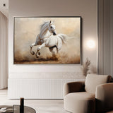 Horses 217 Canvas Art 60 x 40 cm / Black