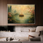 Landscape 217 Canvas Art 60 x 40 cm / Black