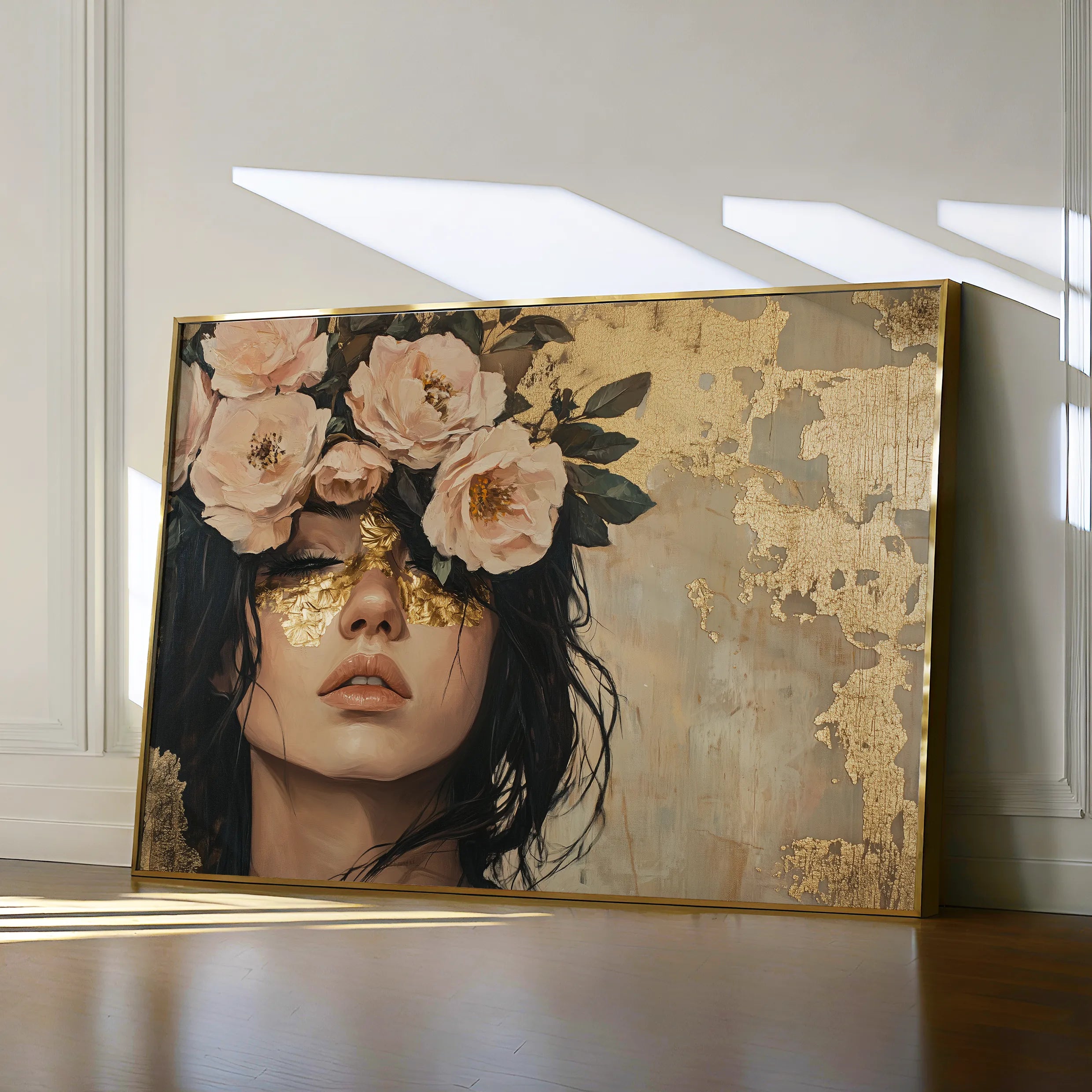Portrait 217 Canvas Art 60 x 40 cm / Black