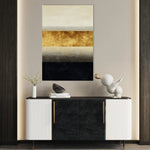 Abstract 2171 Canvas Art 60 x 40 cm / Black