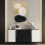 Abstract 2175 Canvas Art 60 x 40 cm / Black