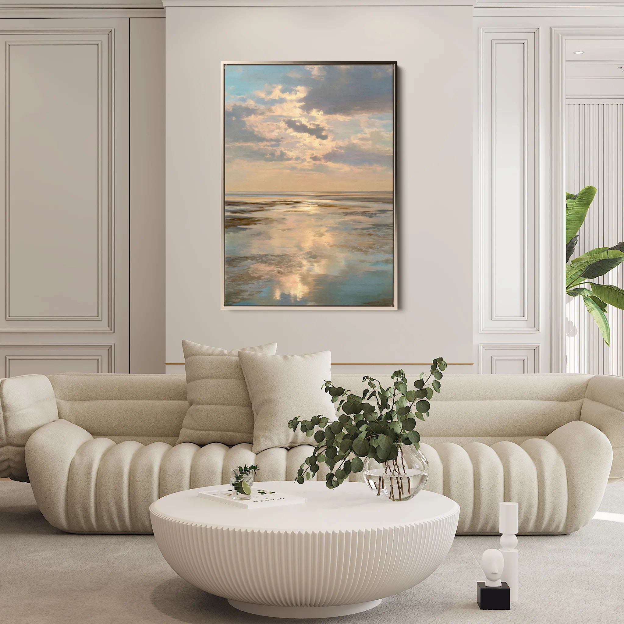 Abstract 2176 Canvas Art 60 x 40 cm / Black