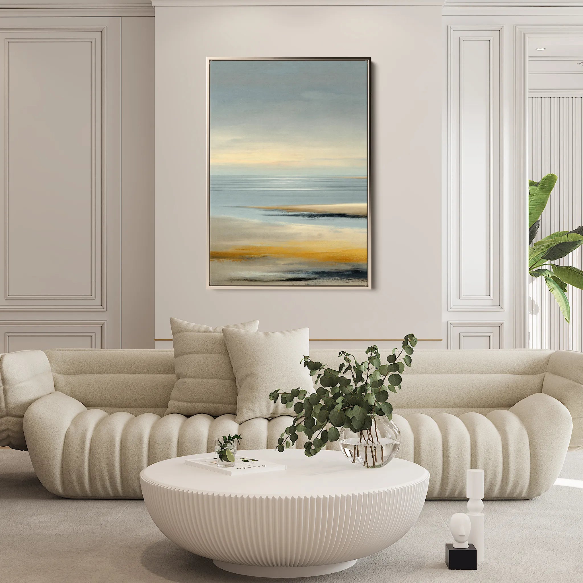 Abstract 2177 Canvas Art 60 x 40 cm / Black