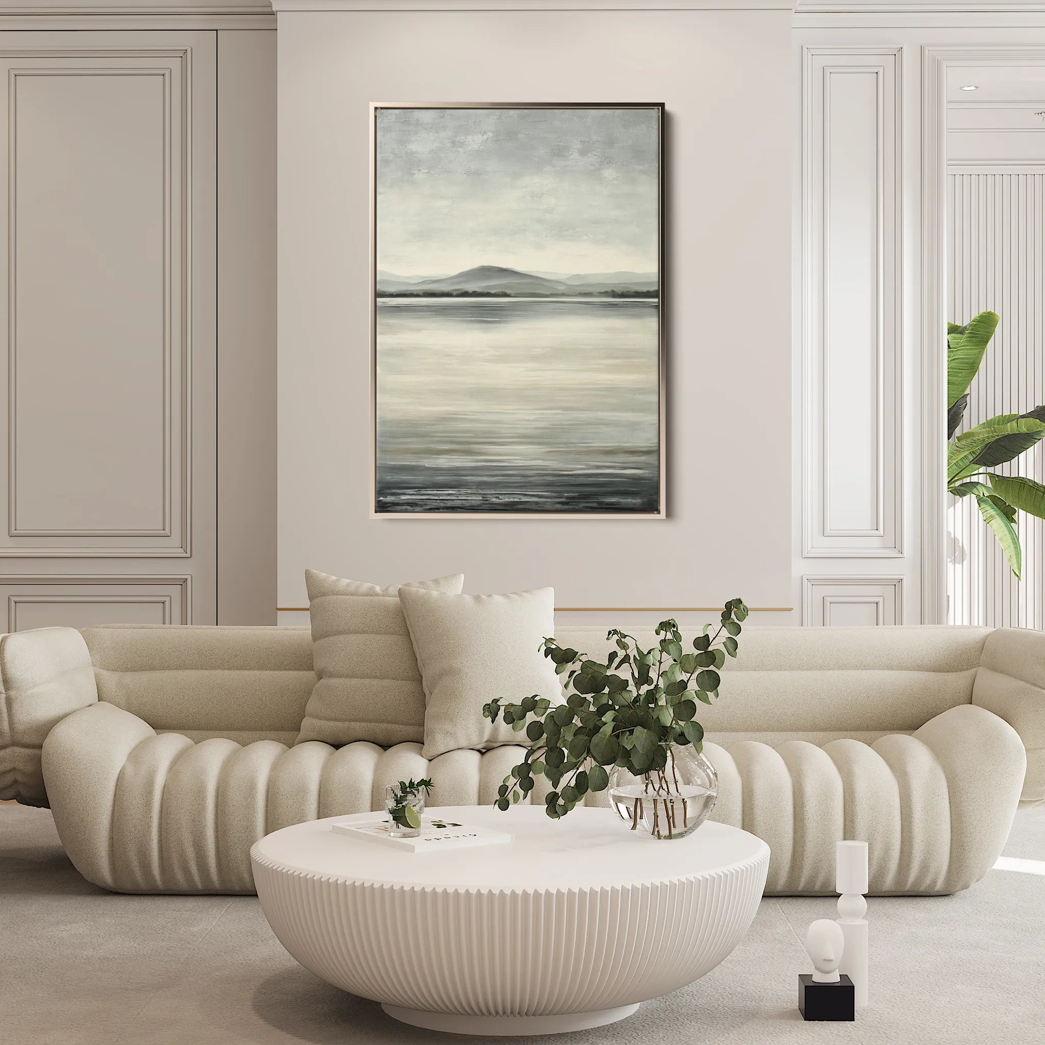 Abstract 2179 Canvas Art 60 x 40 cm / Black