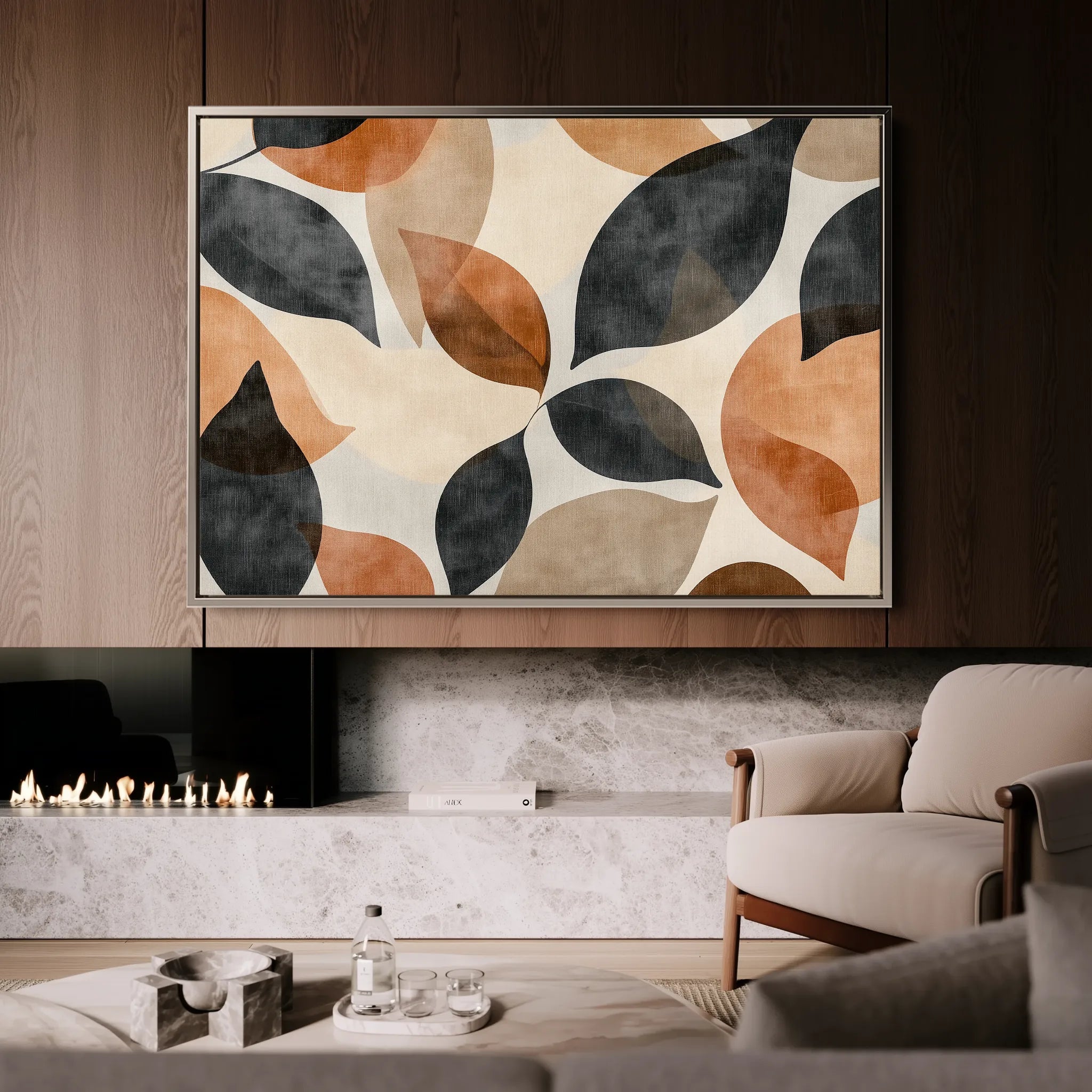 Boho 218 Canvas Art 60 x 40 cm / Black