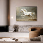 Horses 218 Canvas Art 60 x 40 cm / Black