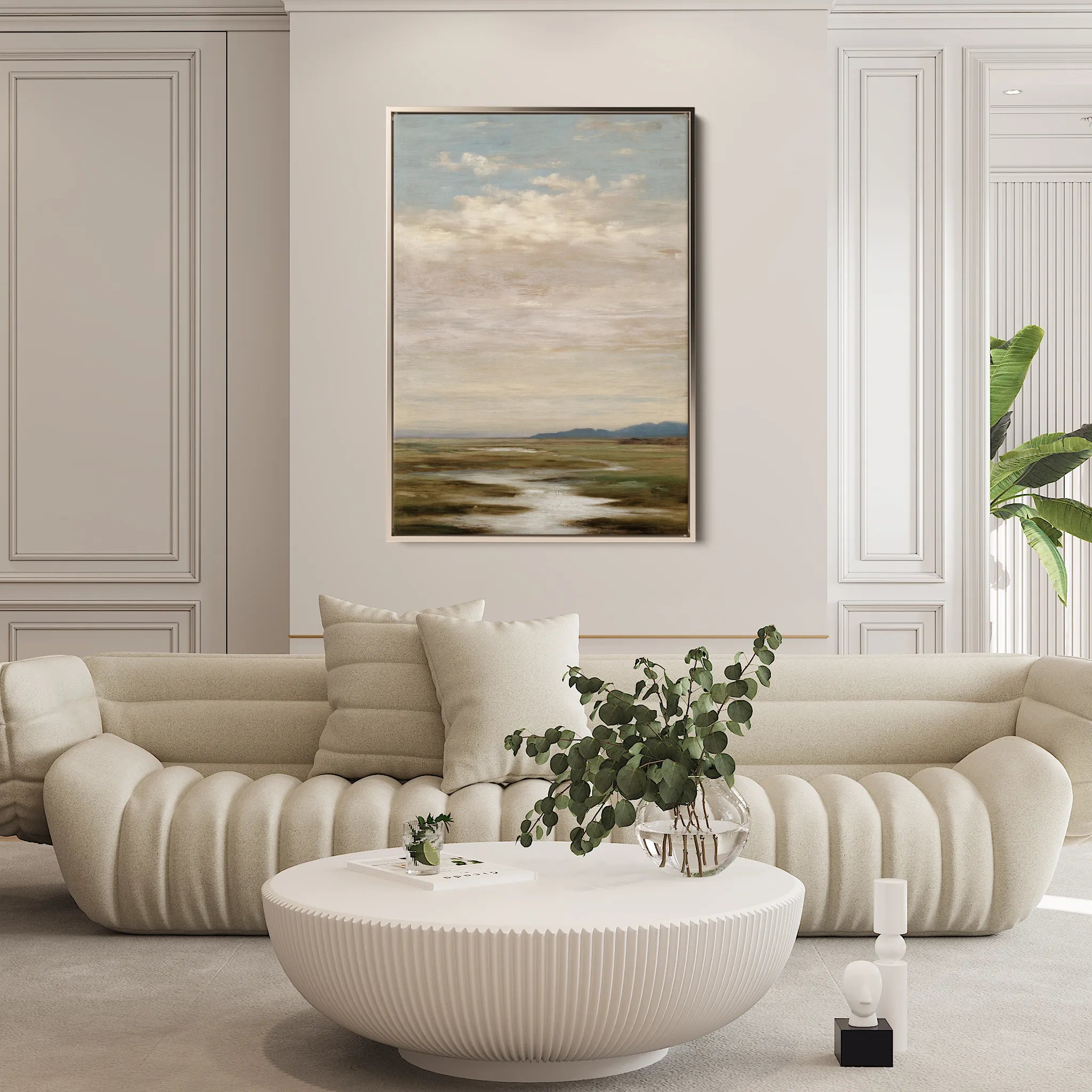 Abstract 2180 Canvas Art 60 x 40 cm / Black