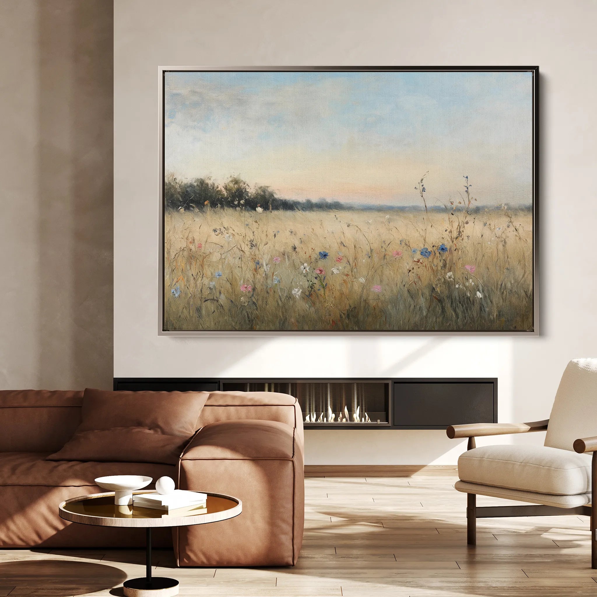 Abstract 2182 Canvas Art 60 x 40 cm / Black