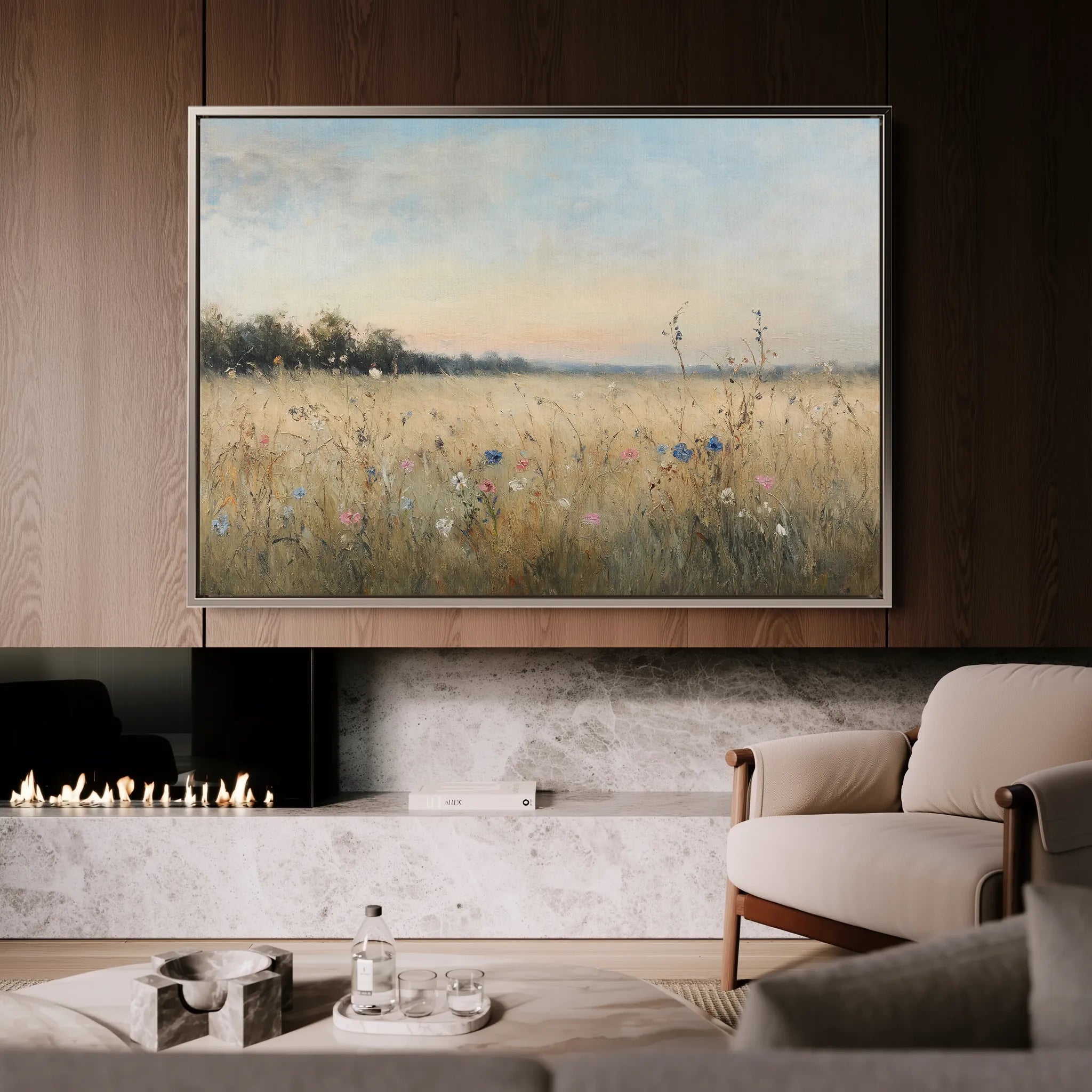 Abstract 2182 Canvas Art 60 x 40 cm / Black