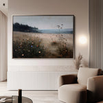 Abstract 2183 Canvas Art 60 x 40 cm / Black
