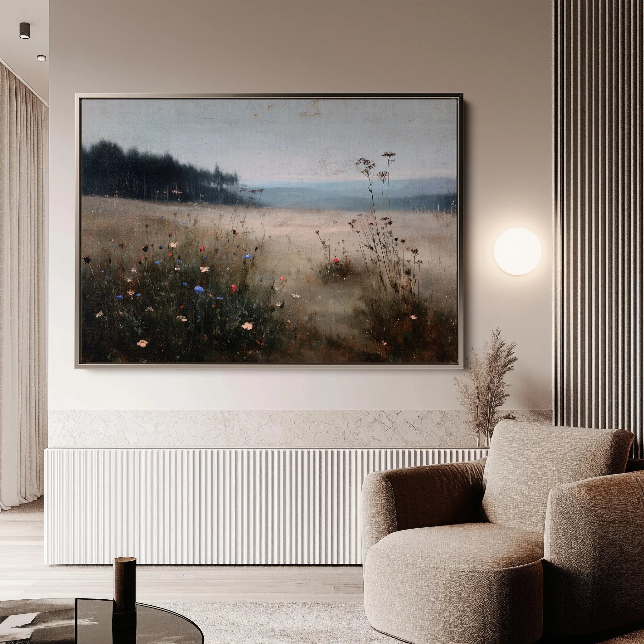Abstract 2183 Canvas Art 60 x 40 cm / Black